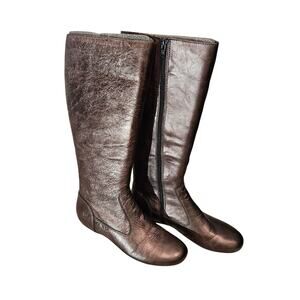 B.O.C. Born Women's Leather Low Heels Boots Round Toe sz 8.5